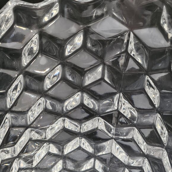 Cubist by Jeannette Glass Co . Large Clear 59 oz.Pitcher - Picture 4 of 6